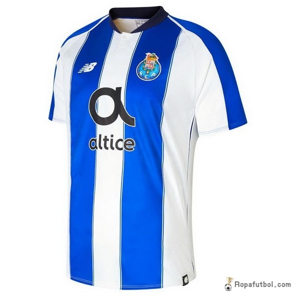 Camiseta FC Oporto Replica Primera Ropa 2018/19 Blanco Azul